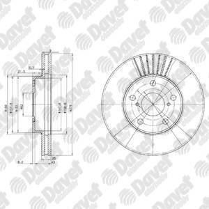 DELPHI BG3856 Fren Diski On (5d 275mm) Rav 4 Ii 00-